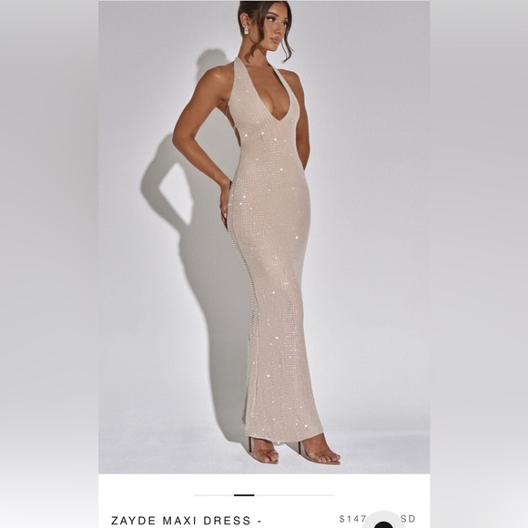 Zayde Maxi Dress in Cream by baby boo - Picture 1 of 9